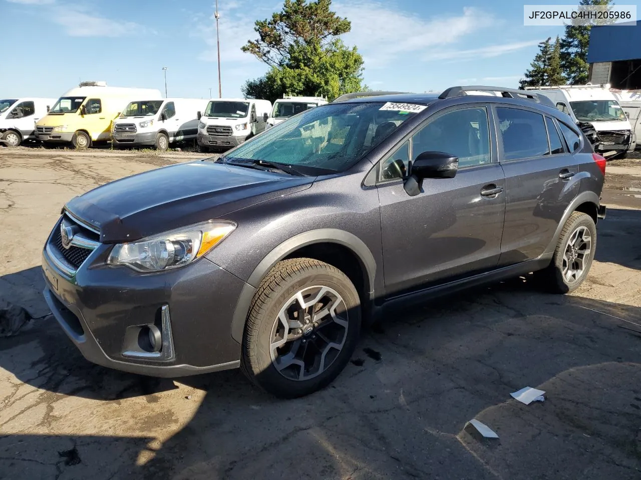 2017 Subaru Crosstrek Limited VIN: JF2GPALC4HH205986 Lot: 73549524