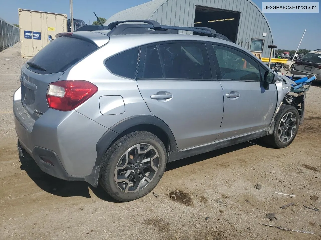 2017 Subaru Crosstrek Premium VIN: JF2GPABCXHG281302 Lot: 74584154