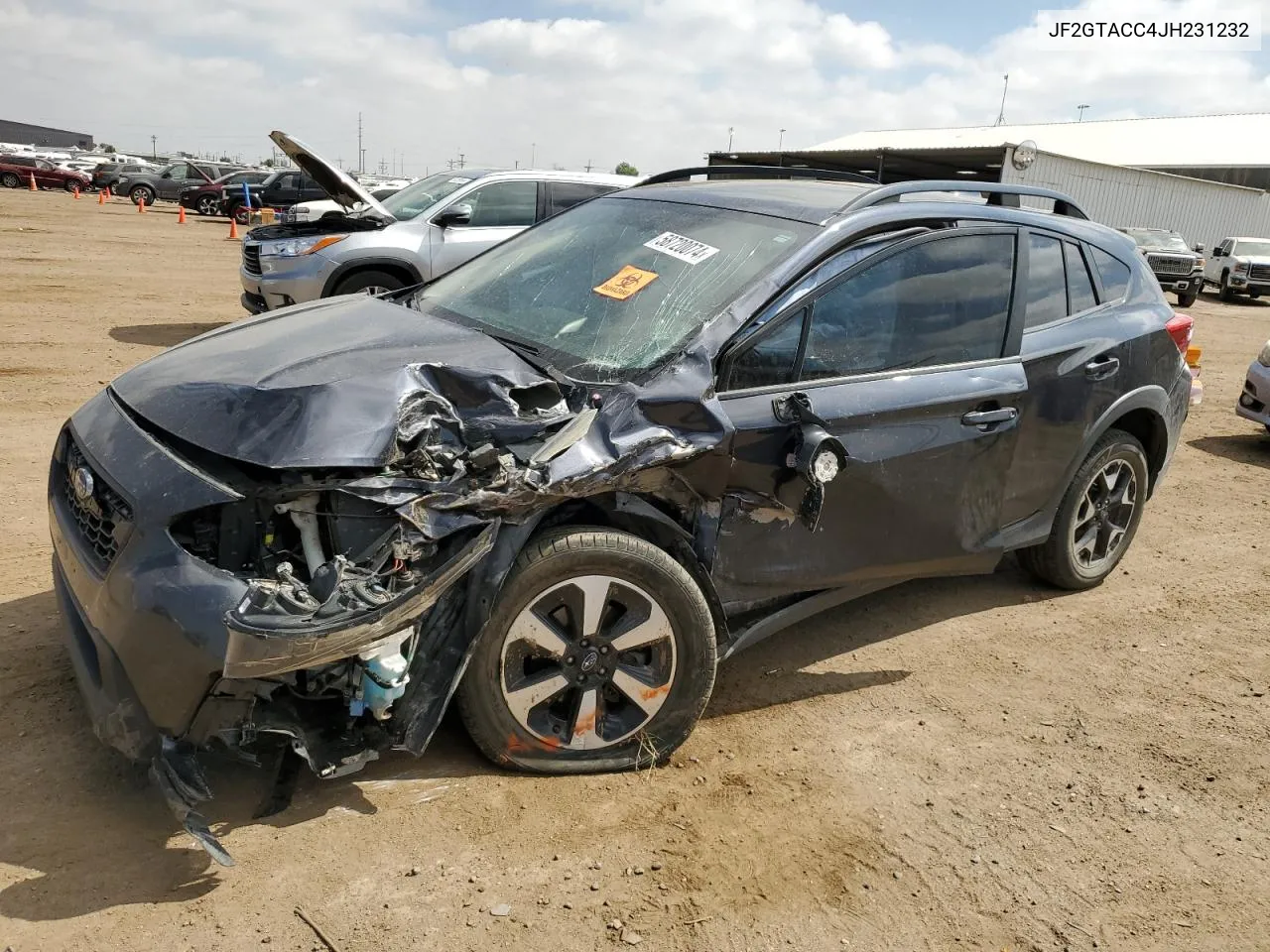 2018 Subaru Crosstrek Premium VIN: JF2GTACC4JH231232 Lot: 58720074