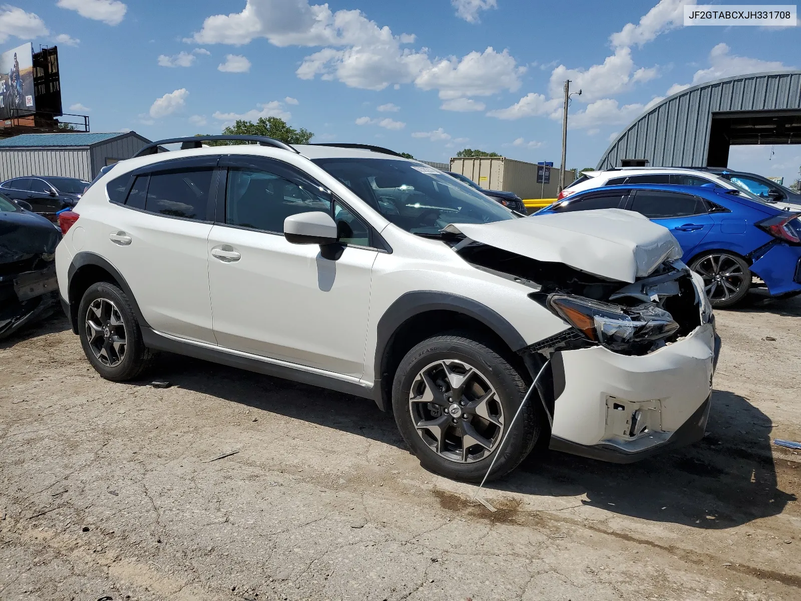 2018 Subaru Crosstrek Premium VIN: JF2GTABCXJH331708 Lot: 67328214