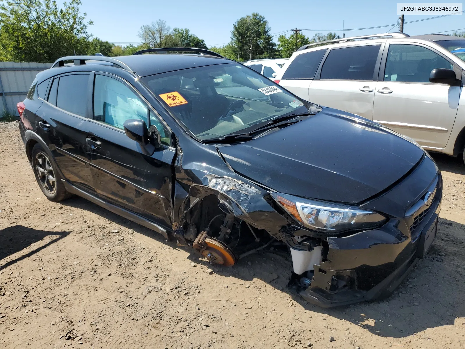 2018 Subaru Crosstrek Premium VIN: JF2GTABC3J8346972 Lot: 68495844