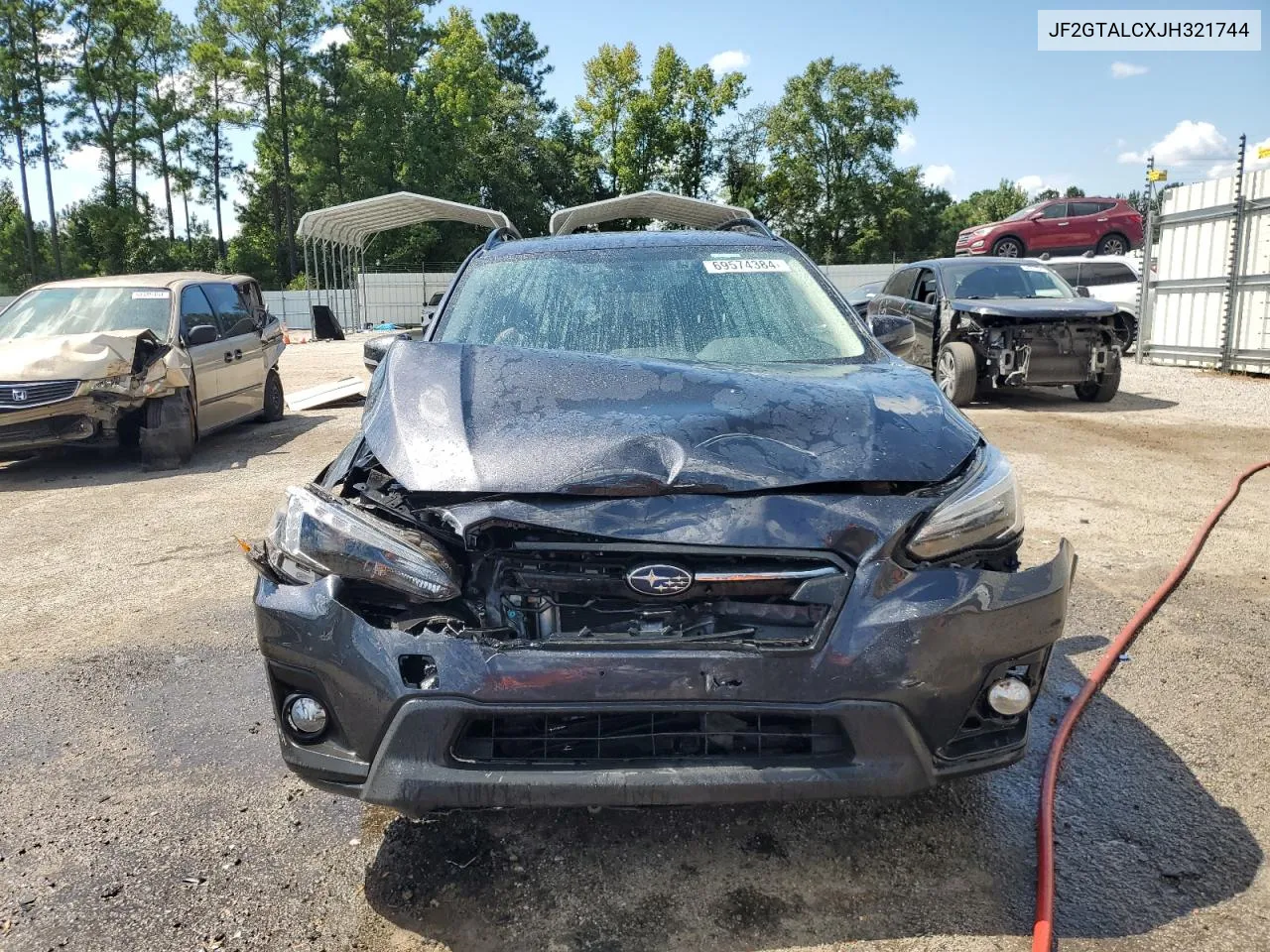 2018 Subaru Crosstrek Limited VIN: JF2GTALCXJH321744 Lot: 69574384