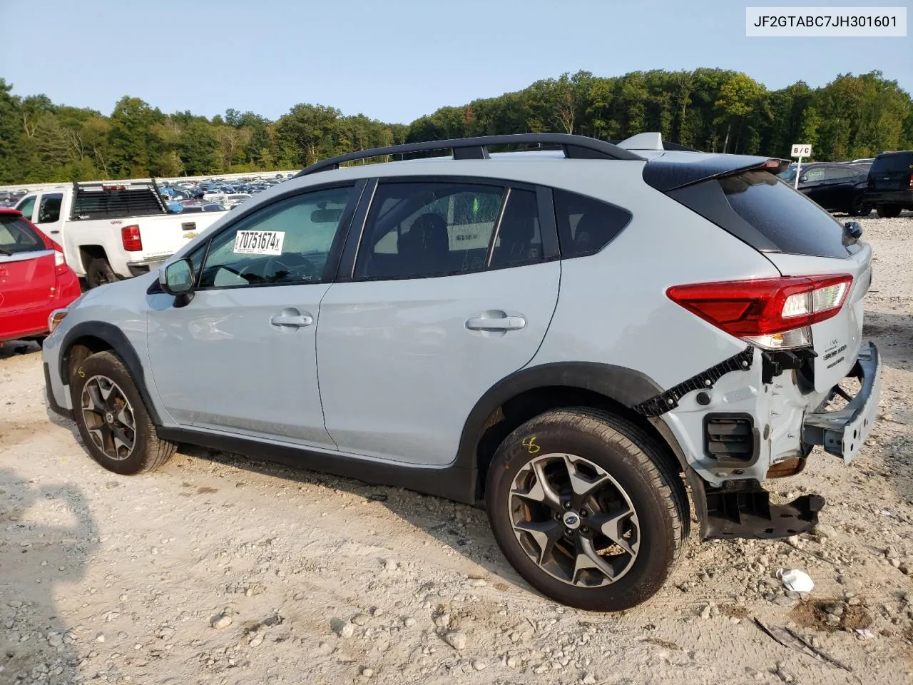 2018 Subaru Crosstrek Premium VIN: JF2GTABC7JH301601 Lot: 70751674