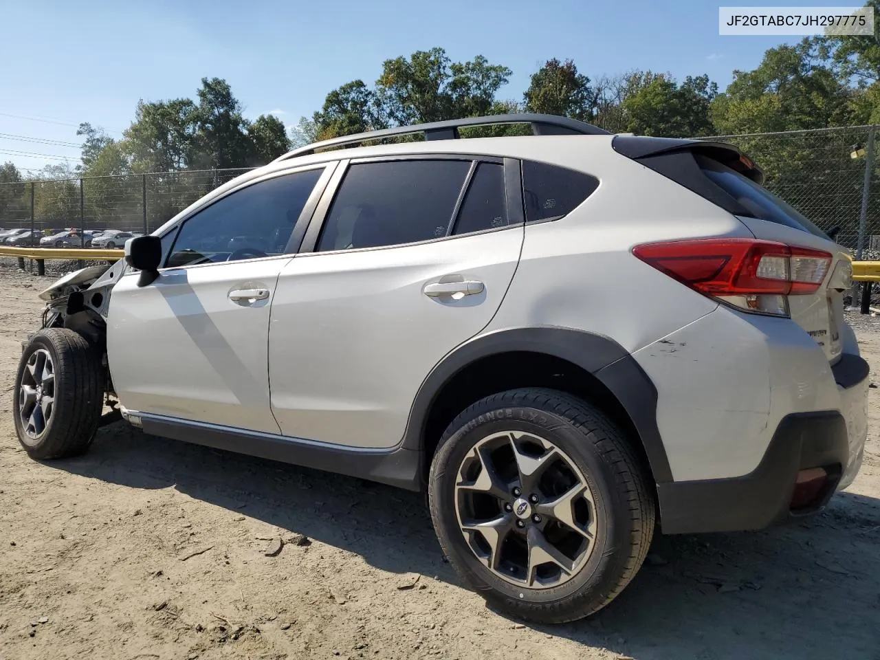 2018 Subaru Crosstrek Premium VIN: JF2GTABC7JH297775 Lot: 72326324