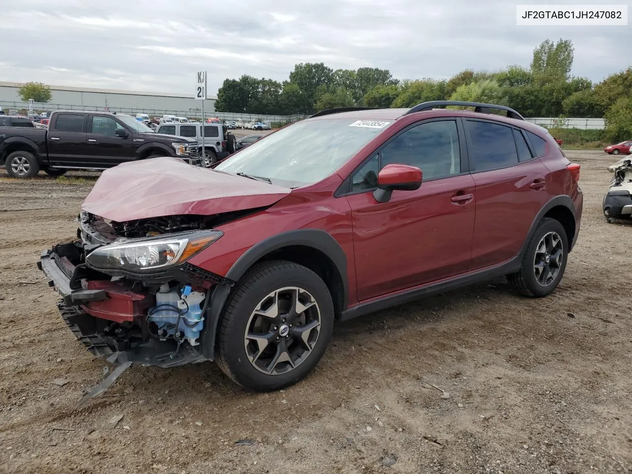 2018 Subaru Crosstrek Premium VIN: JF2GTABC1JH247082 Lot: 72443854