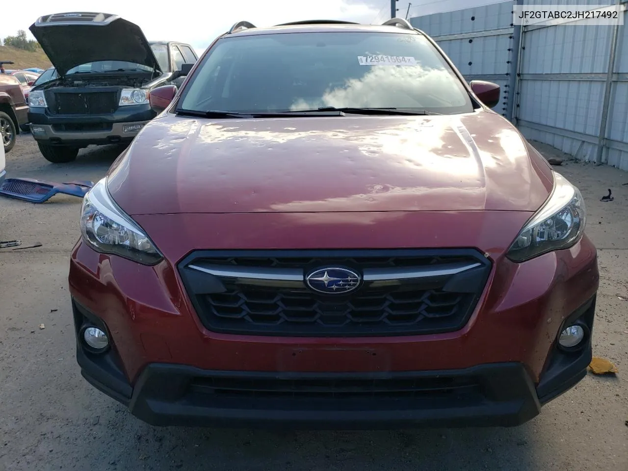 2018 Subaru Crosstrek Premium VIN: JF2GTABC2JH217492 Lot: 72941664