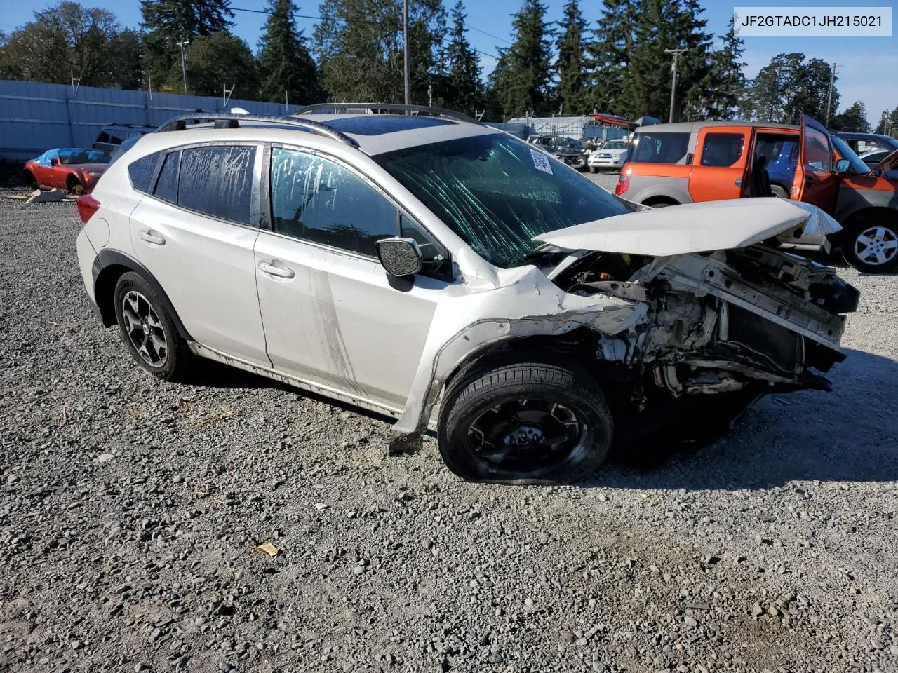 2018 Subaru Crosstrek Premium VIN: JF2GTADC1JH215021 Lot: 74564924