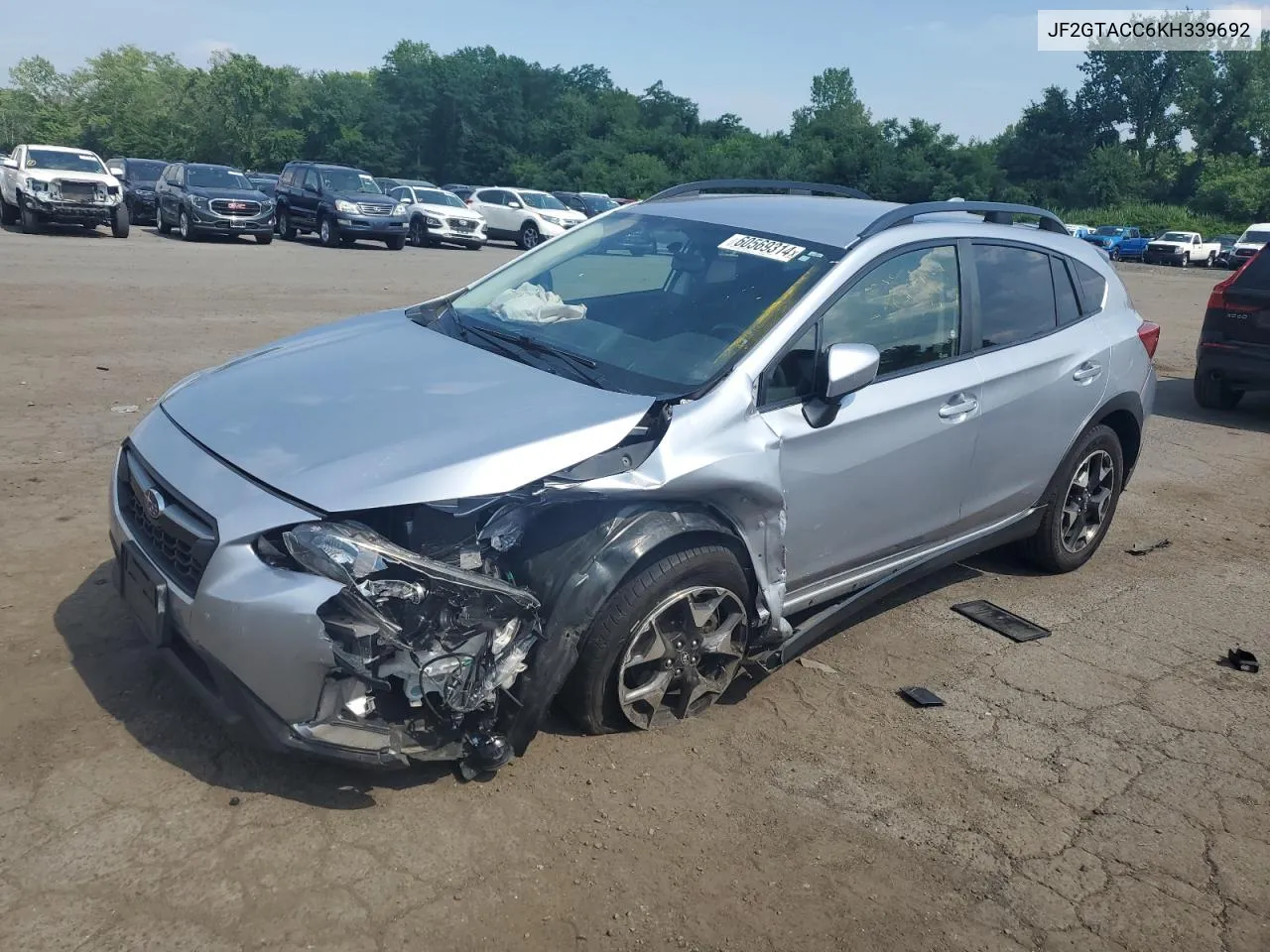 2019 Subaru Crosstrek Premium VIN: JF2GTACC6KH339692 Lot: 60569314