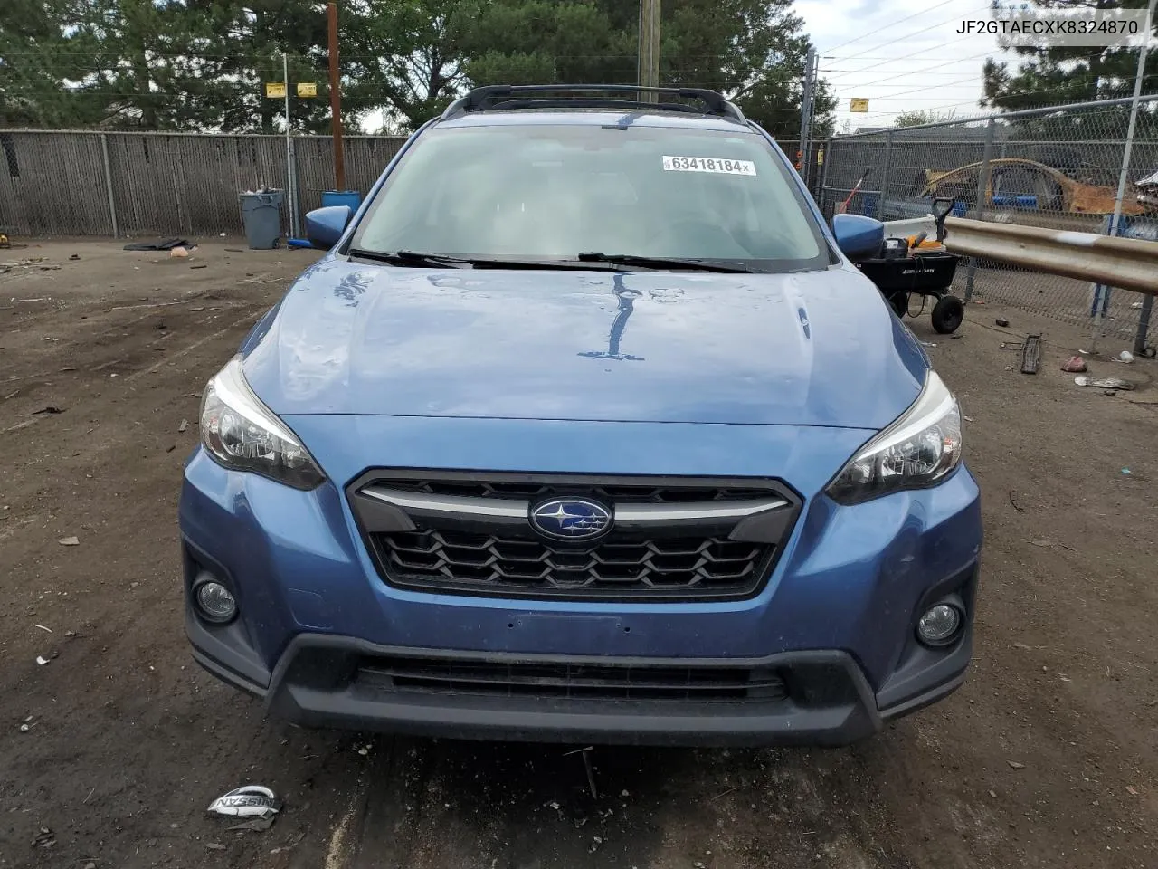 2019 Subaru Crosstrek Premium VIN: JF2GTAECXK8324870 Lot: 63418184