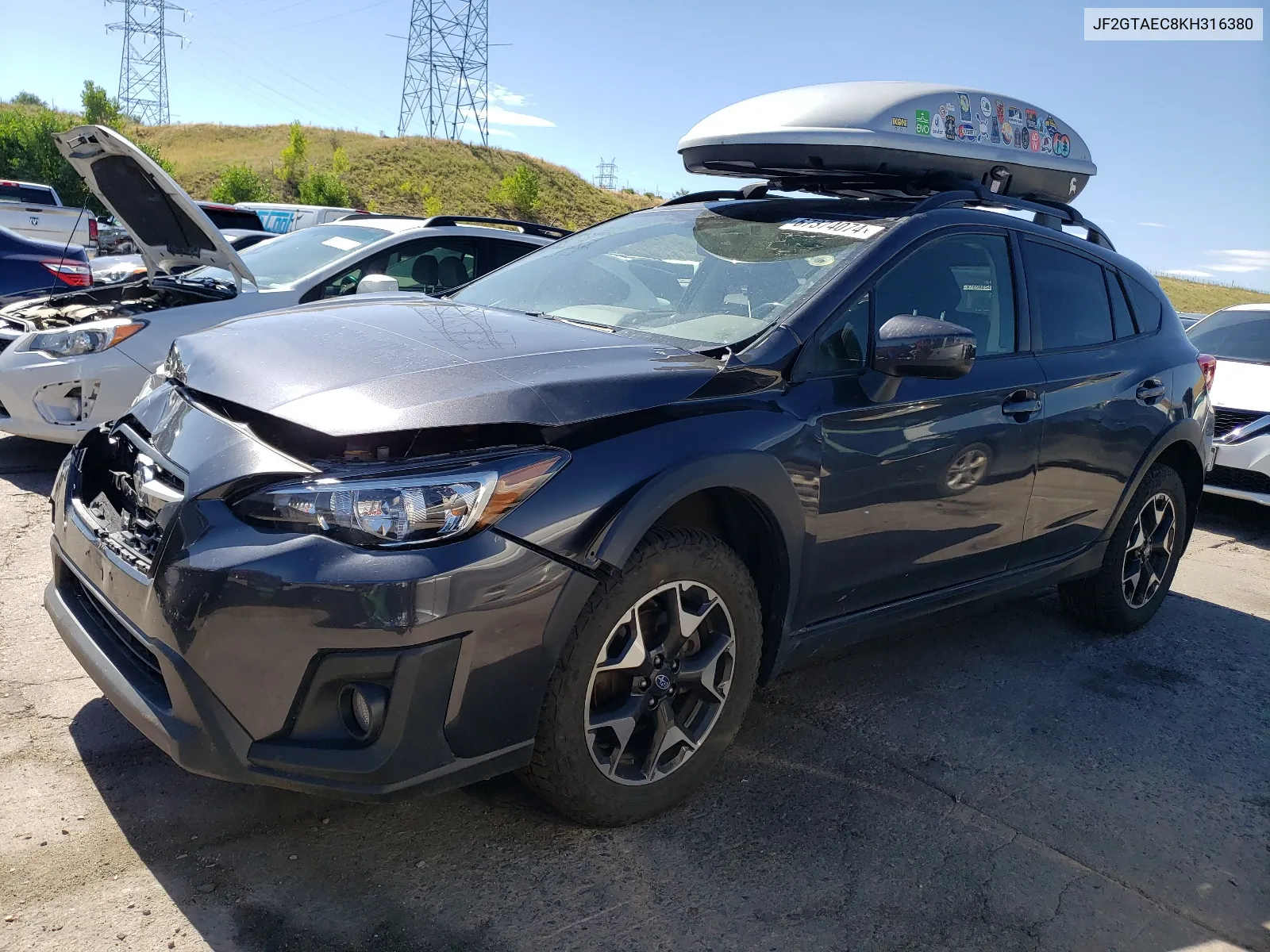 2019 Subaru Crosstrek Premium VIN: JF2GTAEC8KH316380 Lot: 67374074