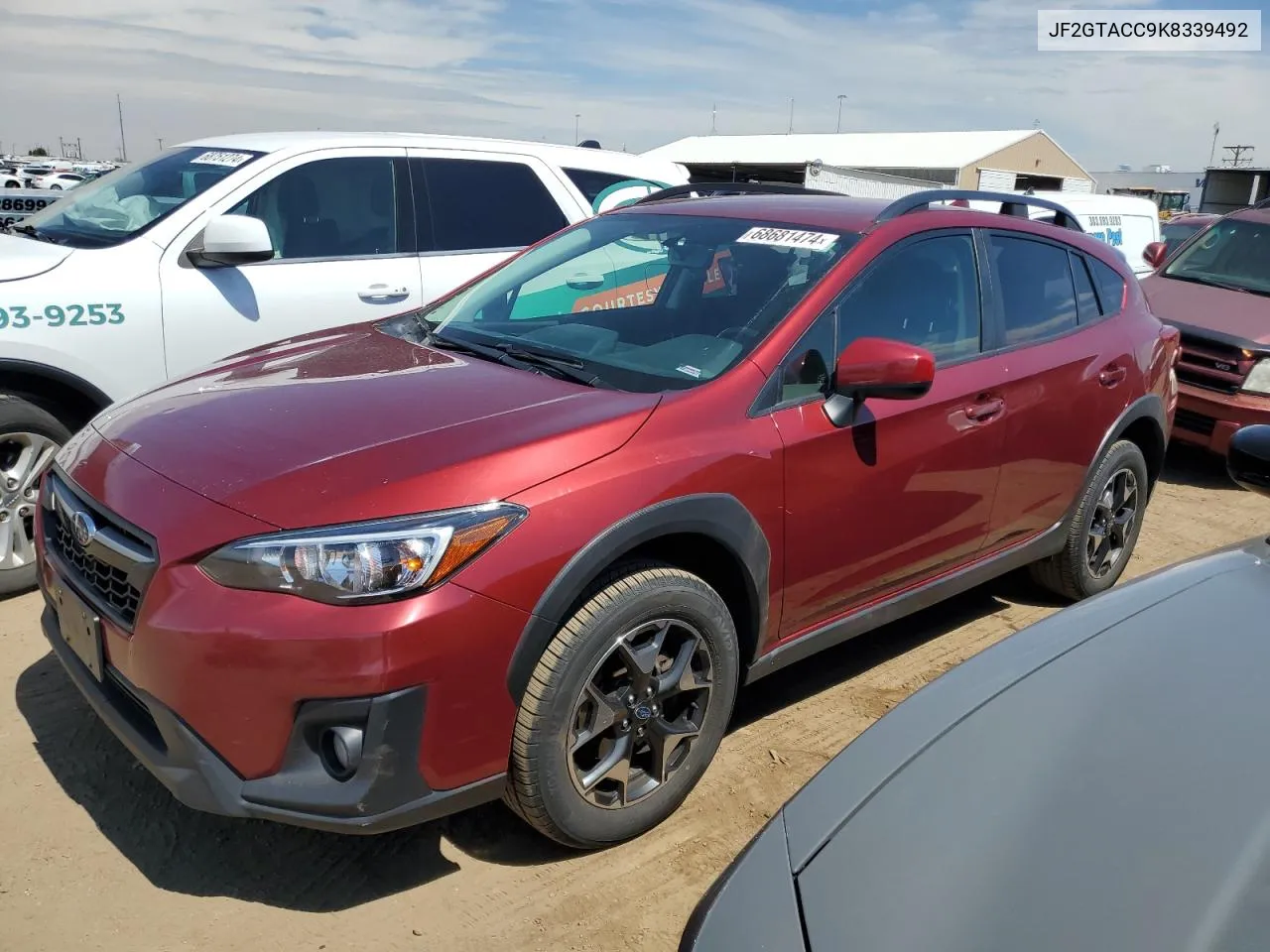 2019 Subaru Crosstrek Premium VIN: JF2GTACC9K8339492 Lot: 68681474