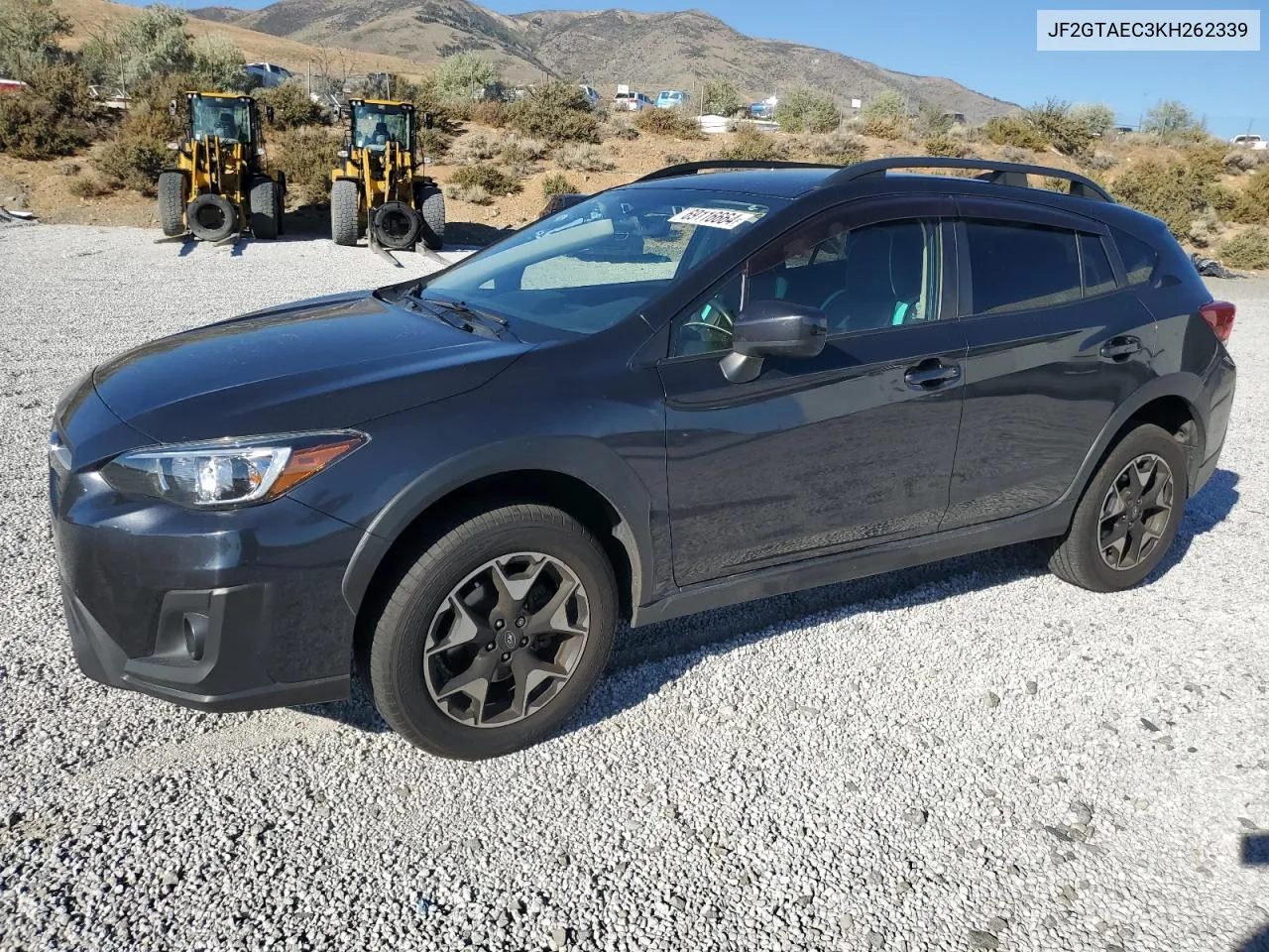 2019 Subaru Crosstrek Premium VIN: JF2GTAEC3KH262339 Lot: 69116664