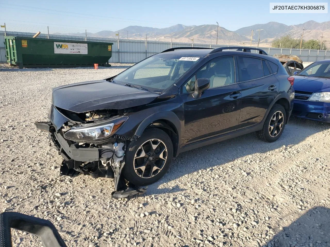 2019 Subaru Crosstrek Premium VIN: JF2GTAEC7KH306875 Lot: 69715924