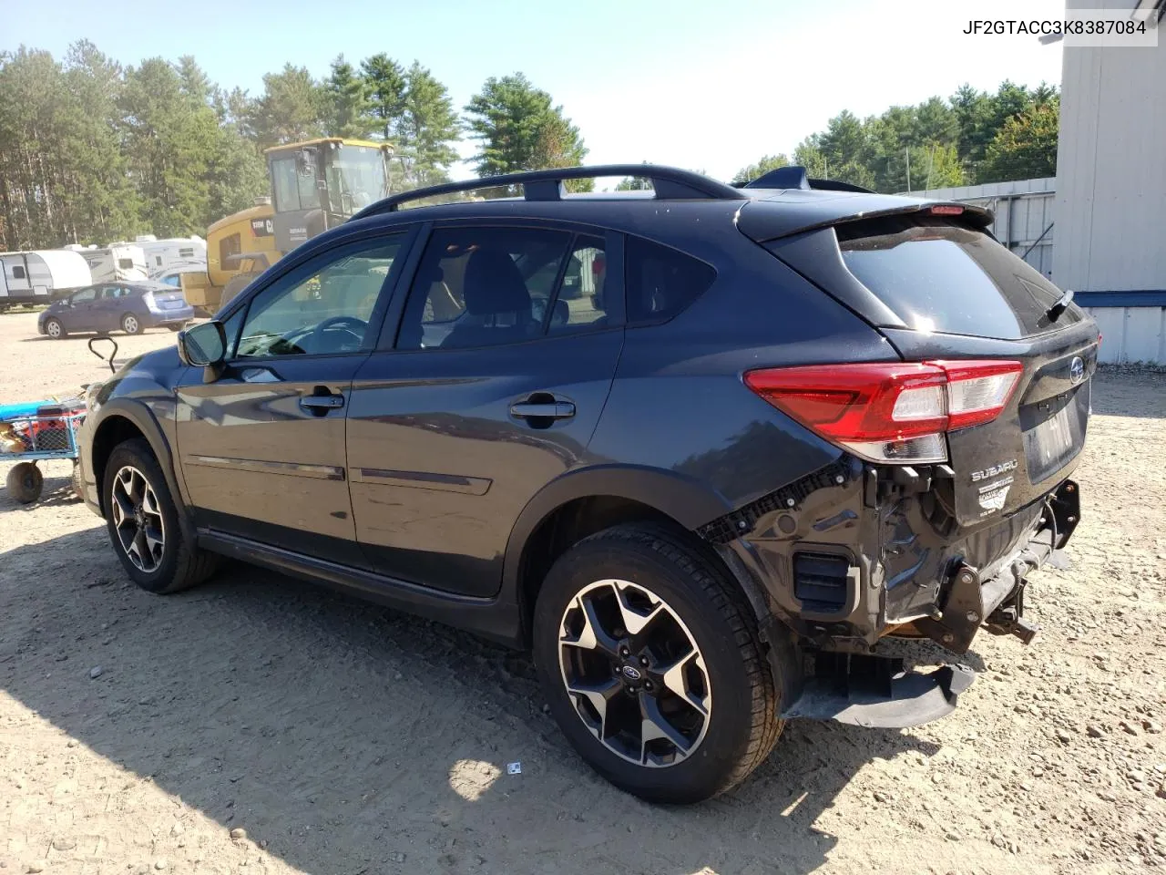 2019 Subaru Crosstrek Premium VIN: JF2GTACC3K8387084 Lot: 70319754