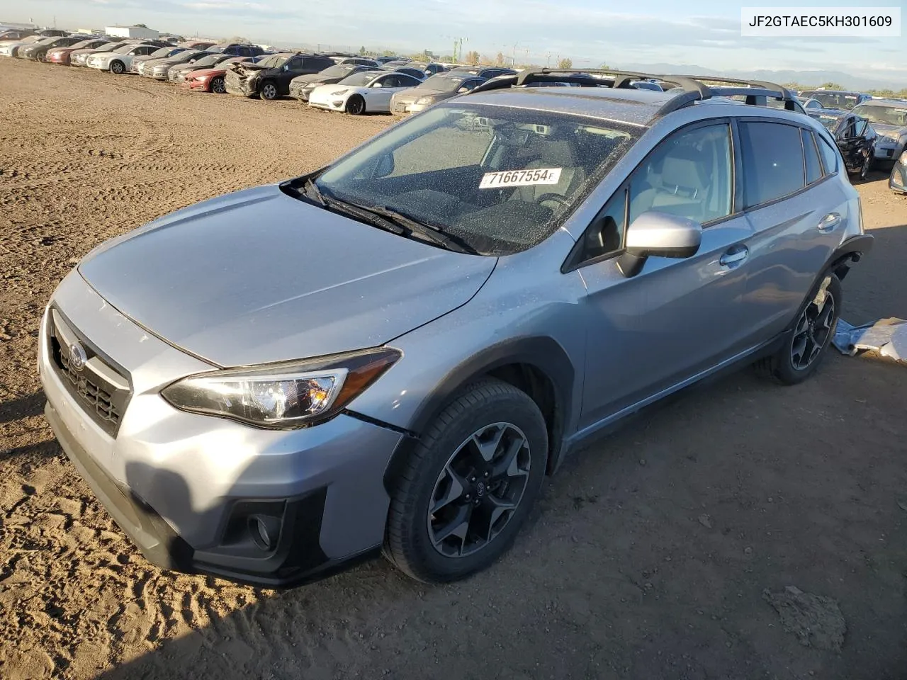 2019 Subaru Crosstrek Premium VIN: JF2GTAEC5KH301609 Lot: 71667554