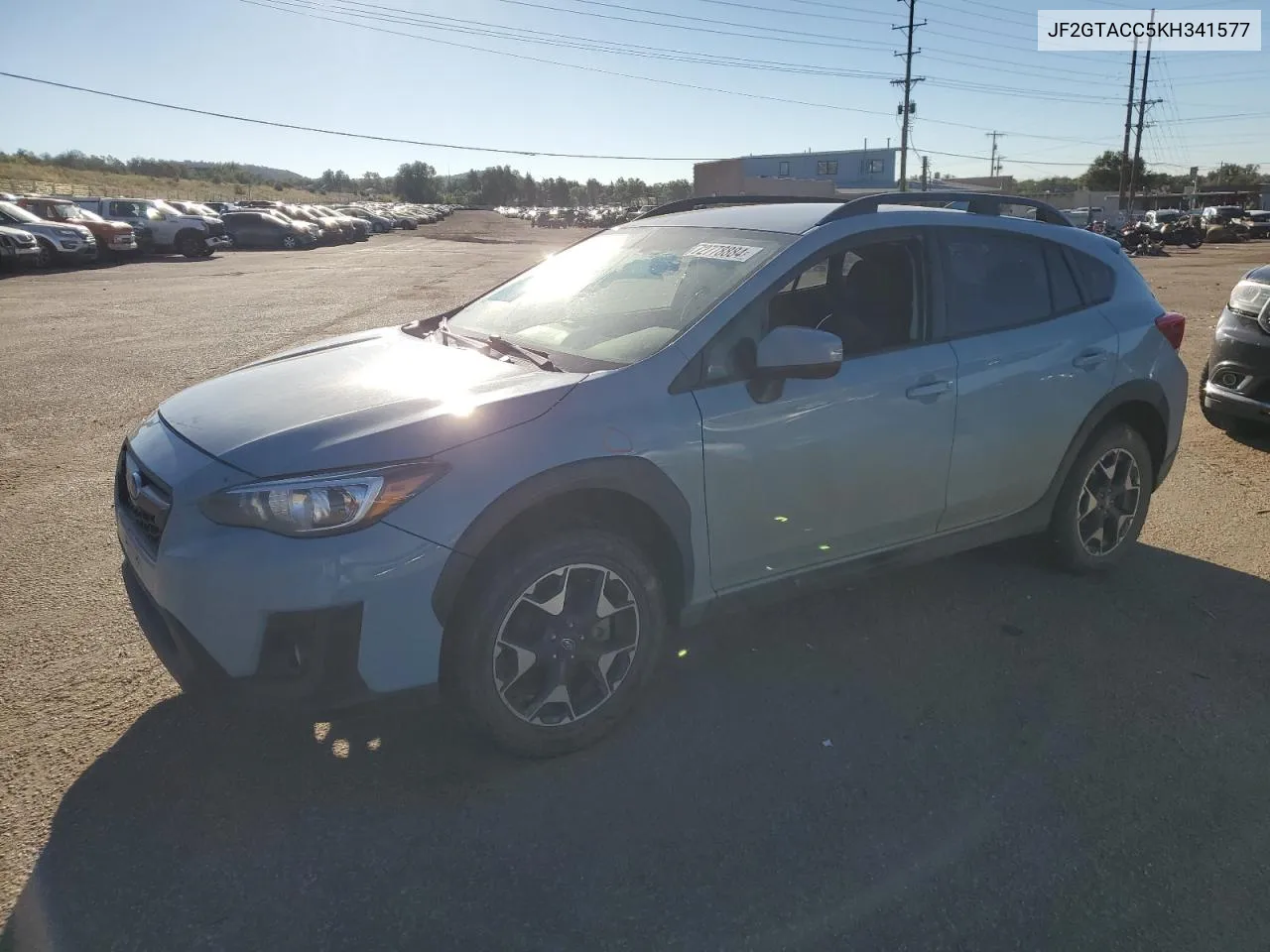 2019 Subaru Crosstrek Premium VIN: JF2GTACC5KH341577 Lot: 72778884