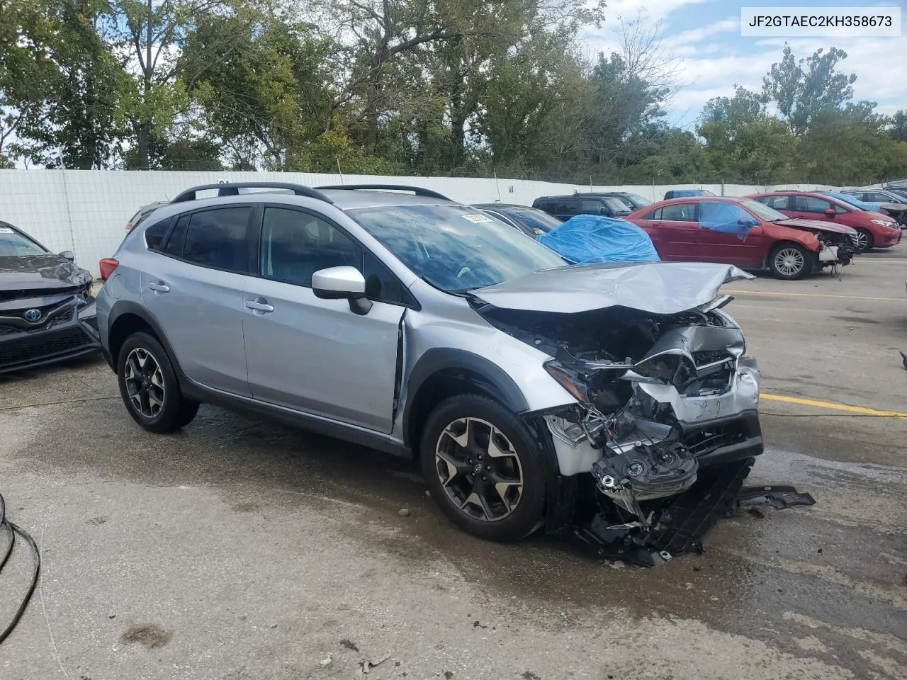 2019 Subaru Crosstrek Premium VIN: JF2GTAEC2KH358673 Lot: 73033324