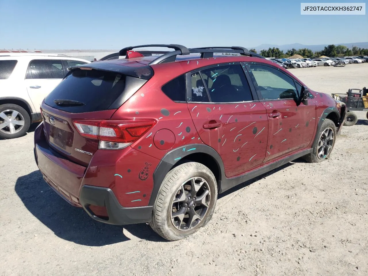 2019 Subaru Crosstrek Premium VIN: JF2GTACCXKH362747 Lot: 73378104