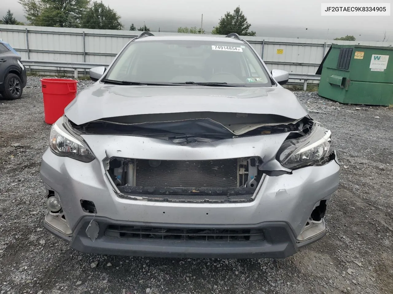 JF2GTAEC9K8334905 2019 Subaru Crosstrek Premium