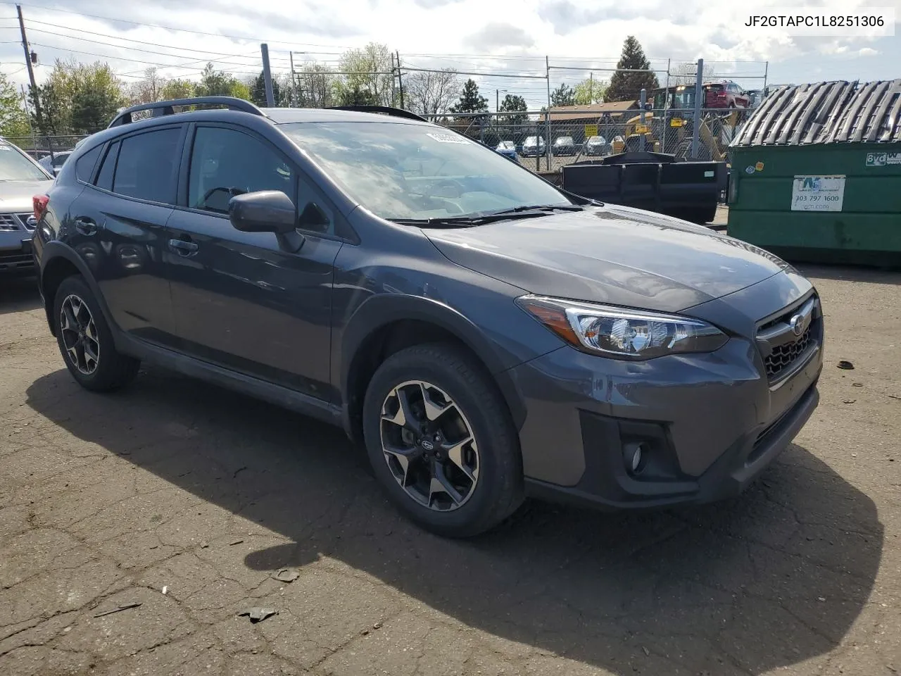 2020 Subaru Crosstrek Premium VIN: JF2GTAPC1L8251306 Lot: 50656204