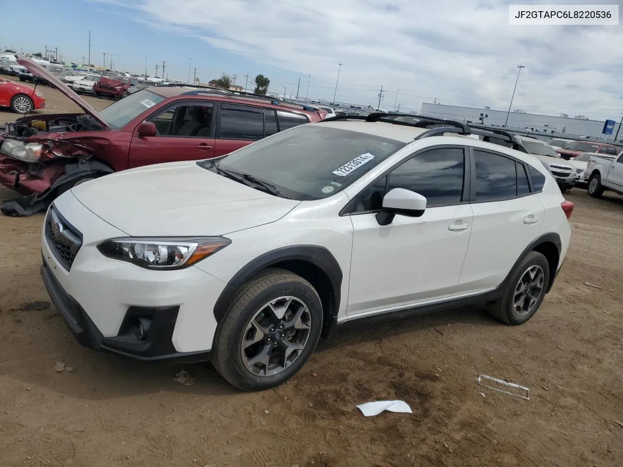 2020 Subaru Crosstrek Premium VIN: JF2GTAPC6L8220536 Lot: 72313014