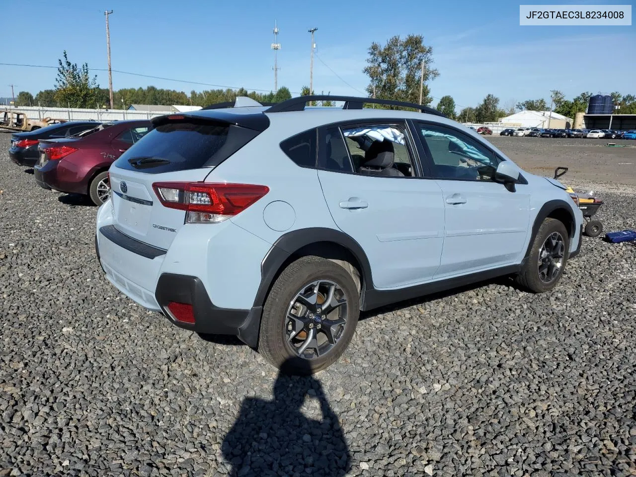 2020 Subaru Crosstrek Premium VIN: JF2GTAEC3L8234008 Lot: 74030474