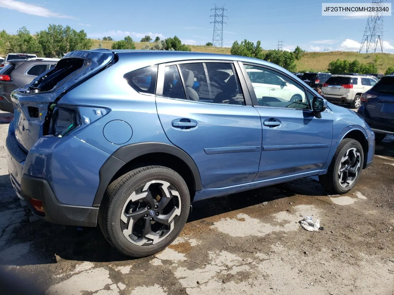 2021 Subaru Crosstrek Limited VIN: JF2GTHNC0MH283340 Lot: 60027564