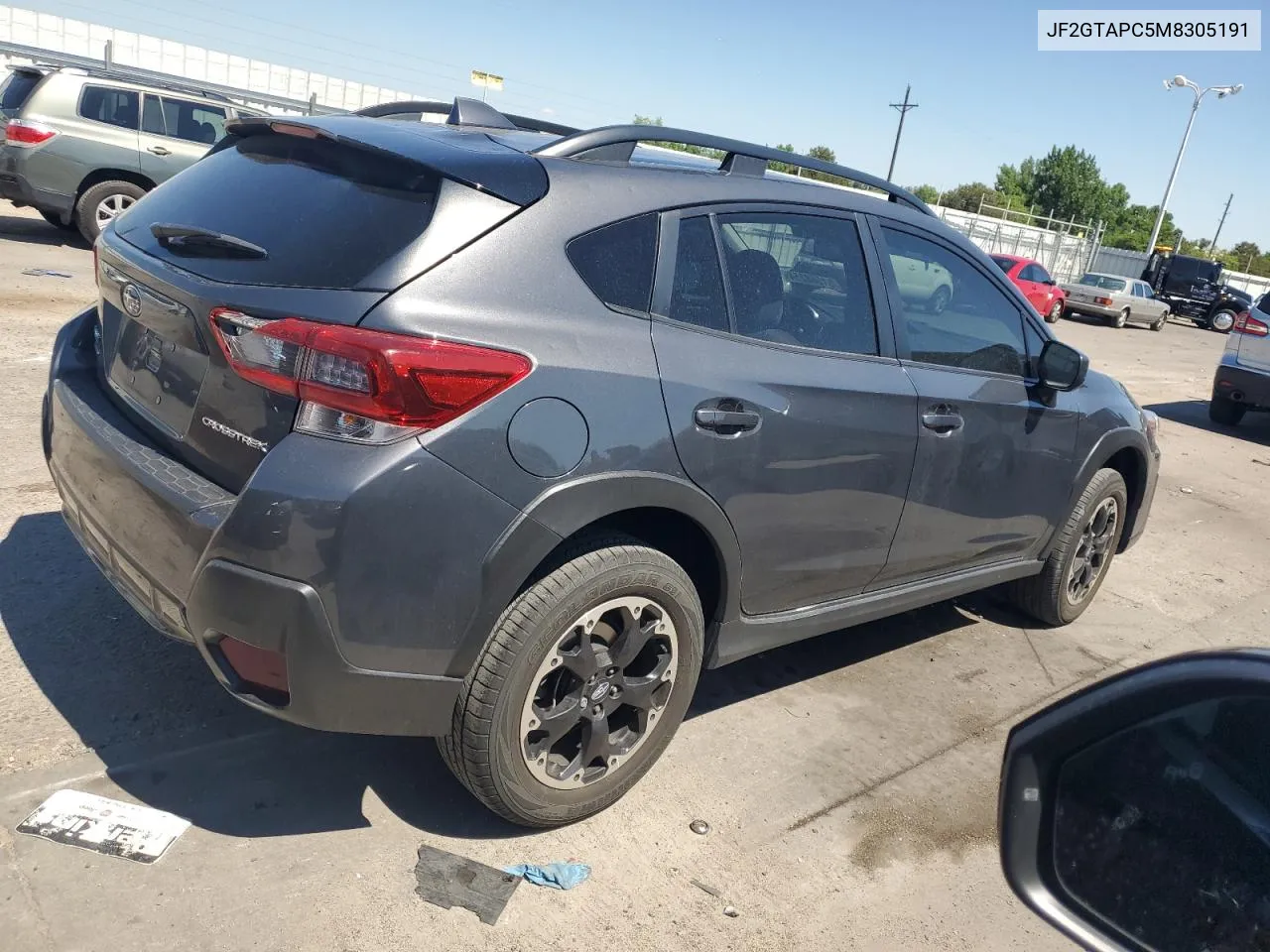 2021 Subaru Crosstrek Premium VIN: JF2GTAPC5M8305191 Lot: 61568254