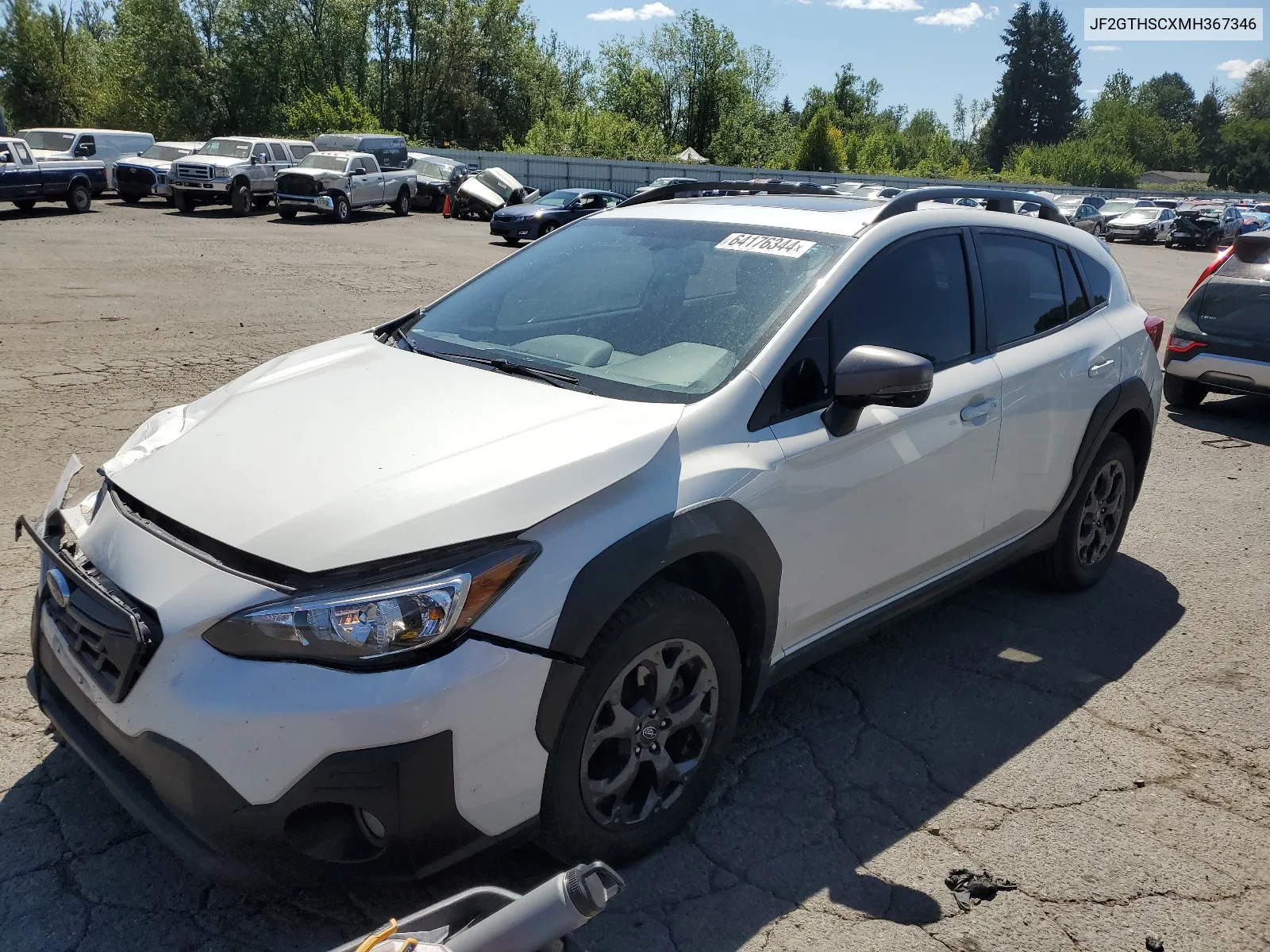 2021 Subaru Crosstrek Sport VIN: JF2GTHSCXMH367346 Lot: 64176344