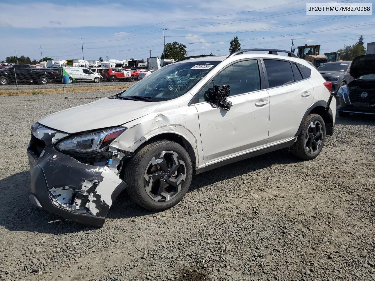 2021 Subaru Crosstrek Limited VIN: JF2GTHMC7M8270988 Lot: 67088034