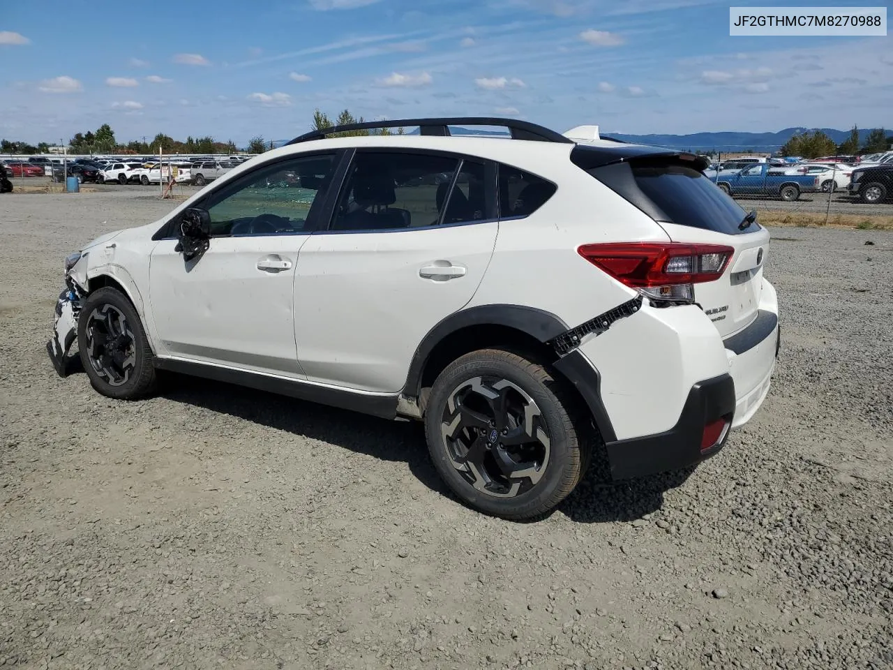 2021 Subaru Crosstrek Limited VIN: JF2GTHMC7M8270988 Lot: 67088034