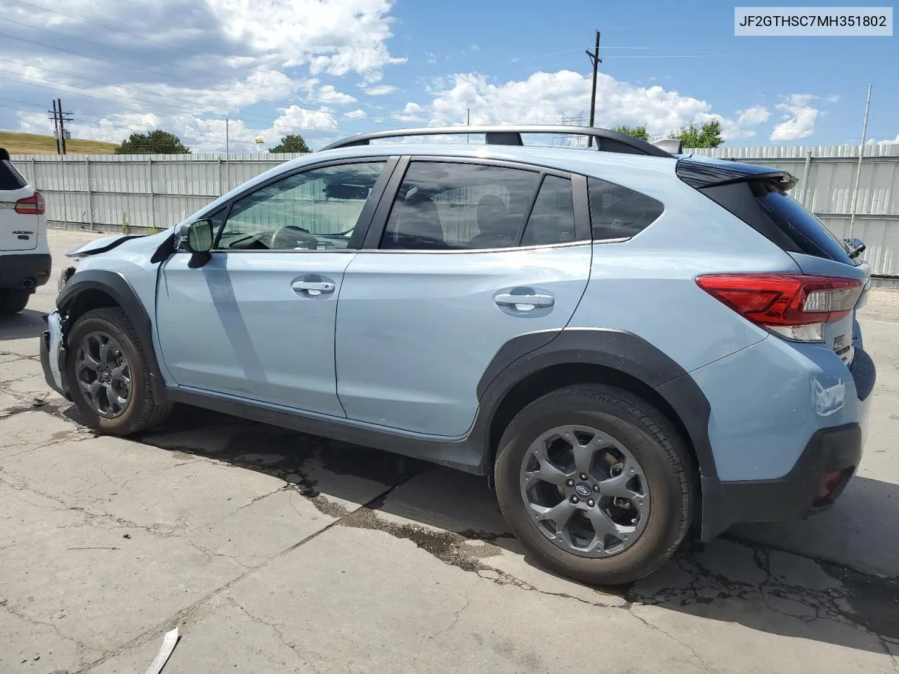 2021 Subaru Crosstrek Sport VIN: JF2GTHSC7MH351802 Lot: 67306024