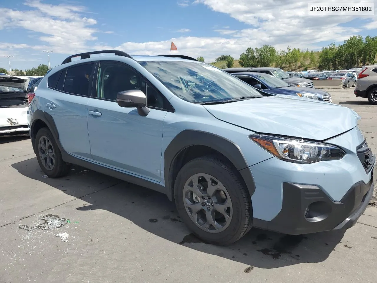 2021 Subaru Crosstrek Sport VIN: JF2GTHSC7MH351802 Lot: 67306024