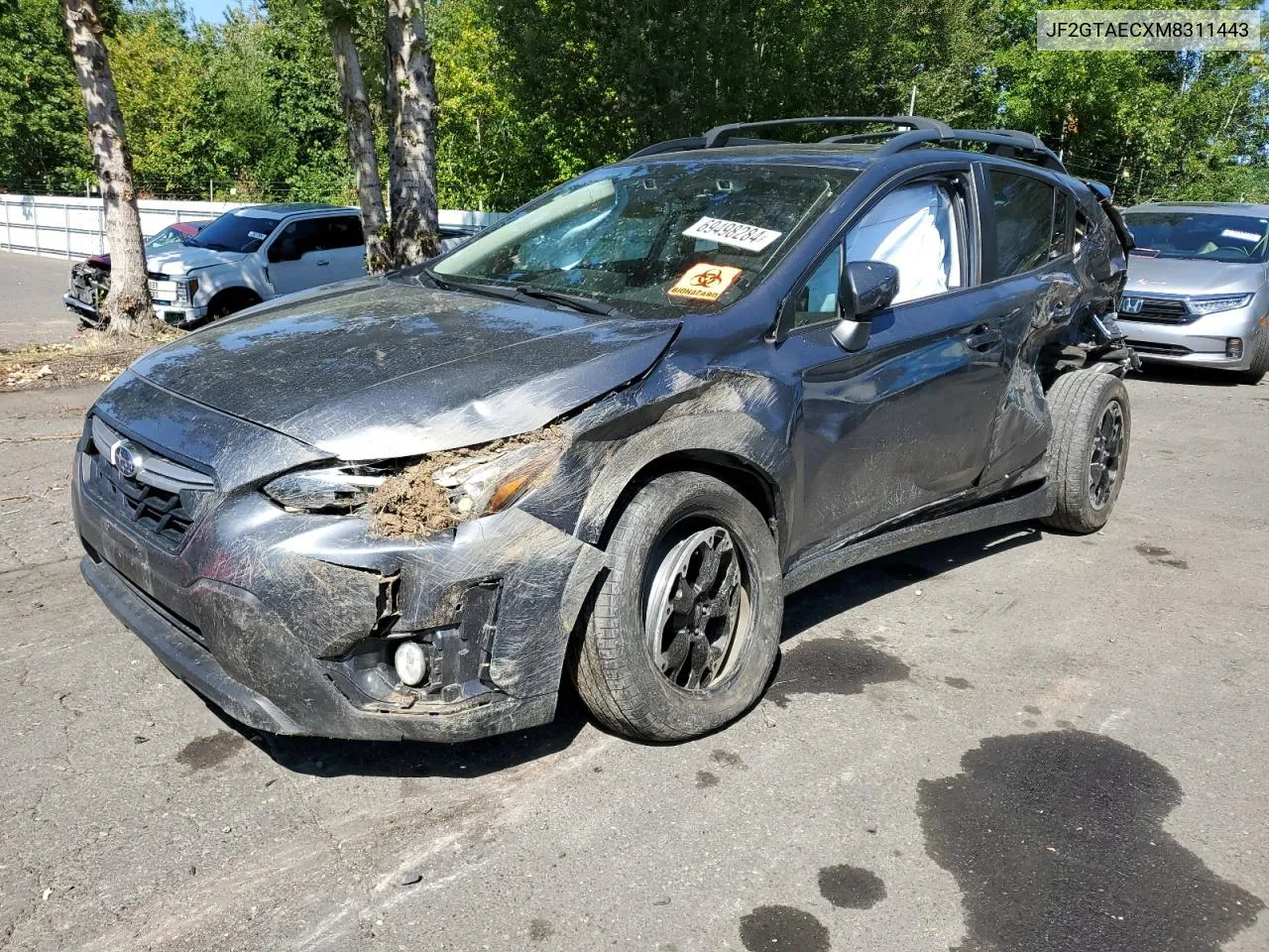 2021 Subaru Crosstrek Premium VIN: JF2GTAECXM8311443 Lot: 69498284