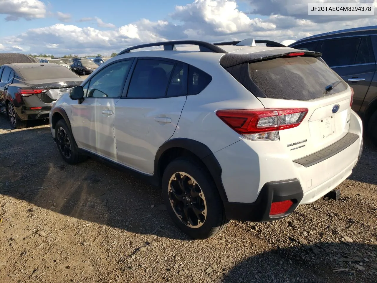 2021 Subaru Crosstrek Premium VIN: JF2GTAEC4M8294378 Lot: 69695284