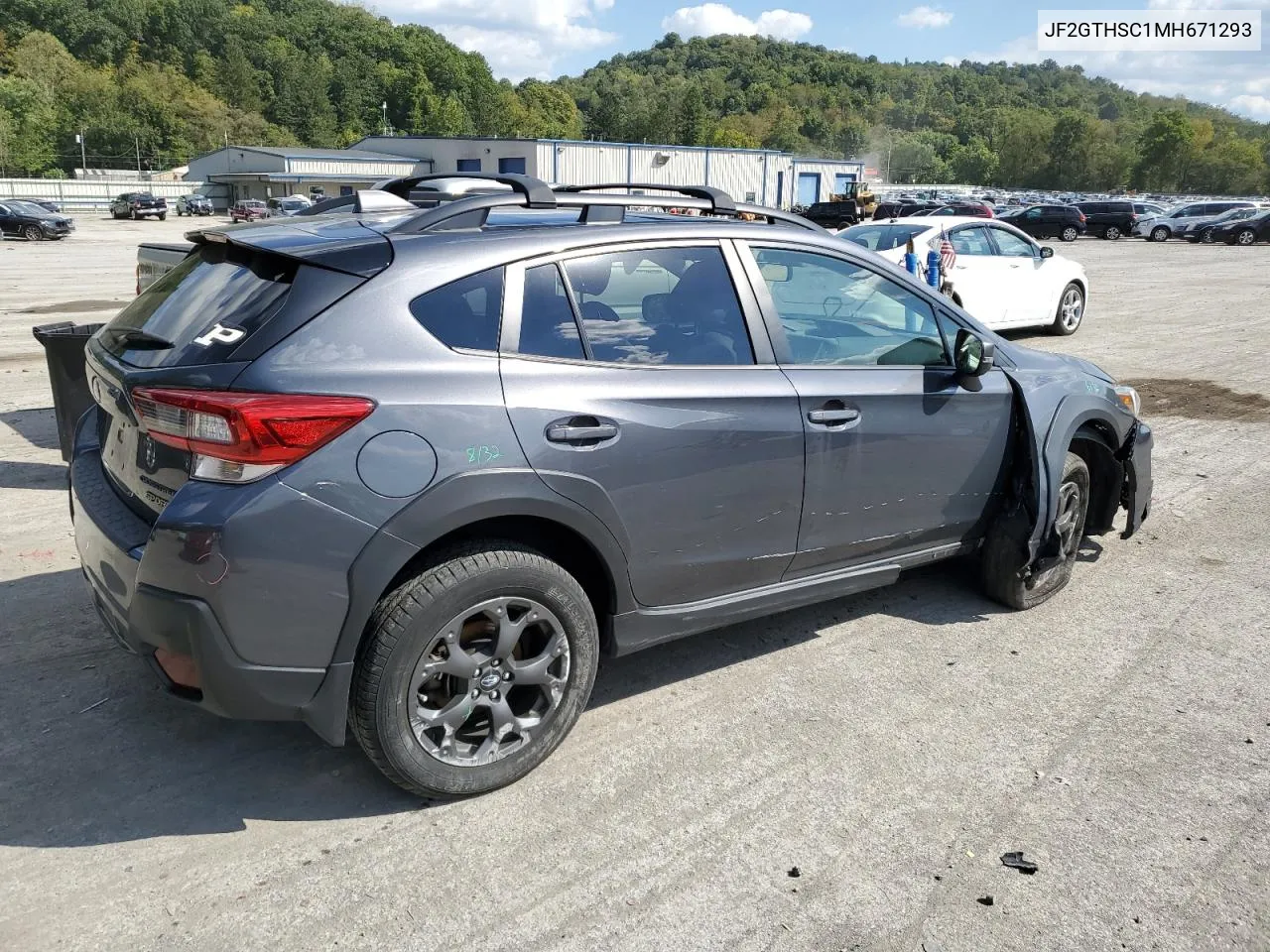 2021 Subaru Crosstrek Sport VIN: JF2GTHSC1MH671293 Lot: 70014594