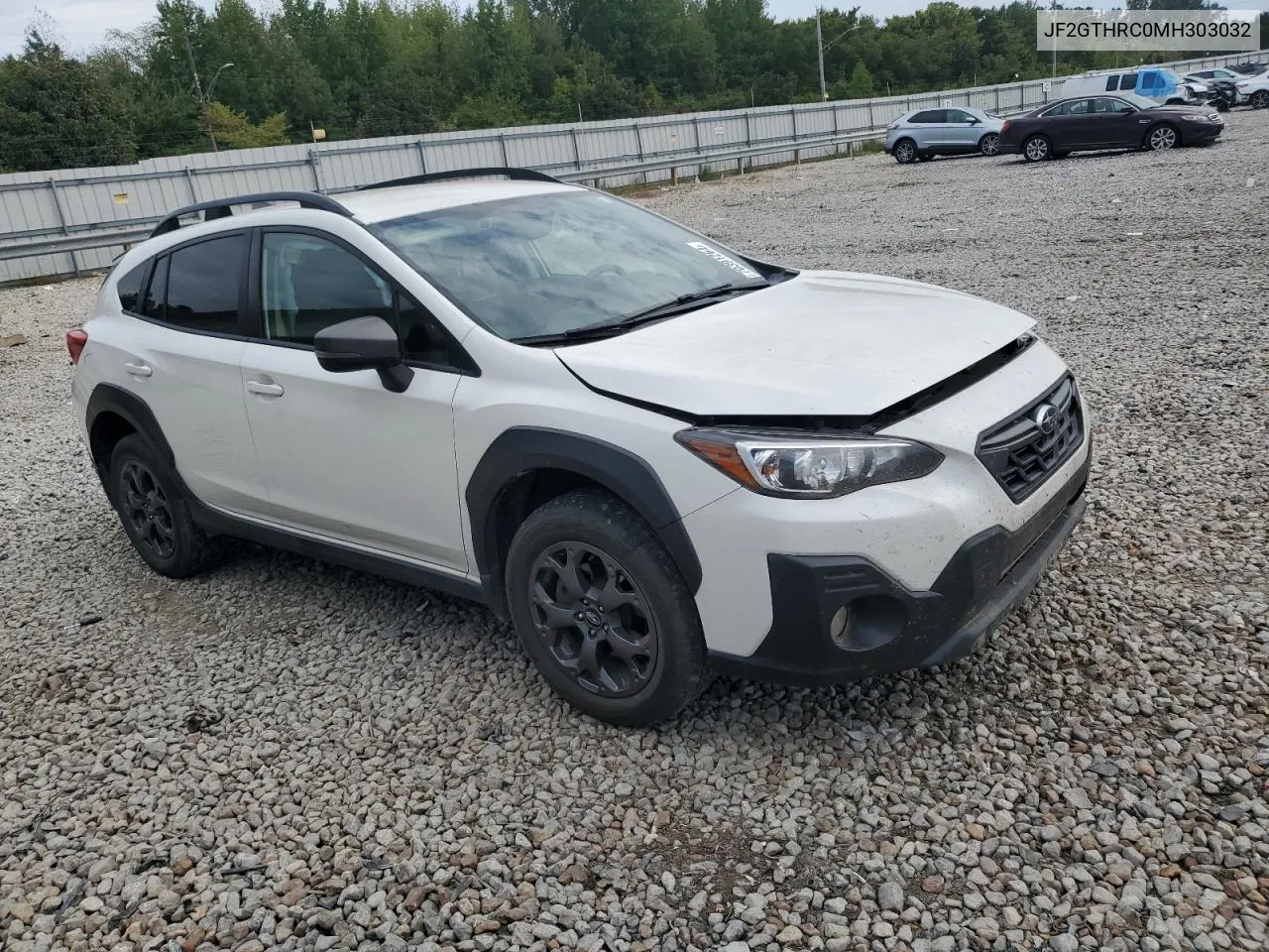 2021 Subaru Crosstrek Sport VIN: JF2GTHRC0MH303032 Lot: 70391264