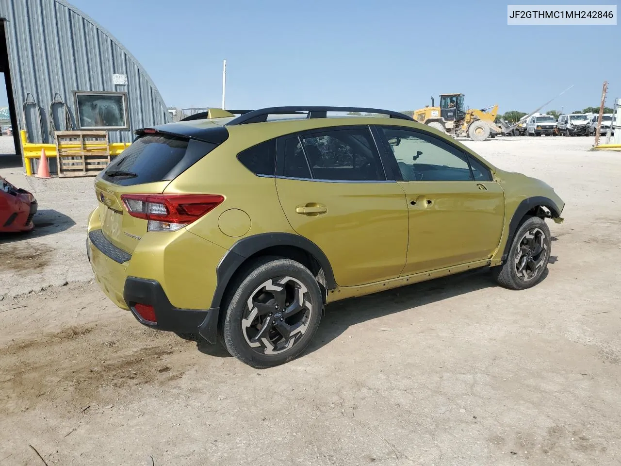 2021 Subaru Crosstrek Limited VIN: JF2GTHMC1MH242846 Lot: 70699114