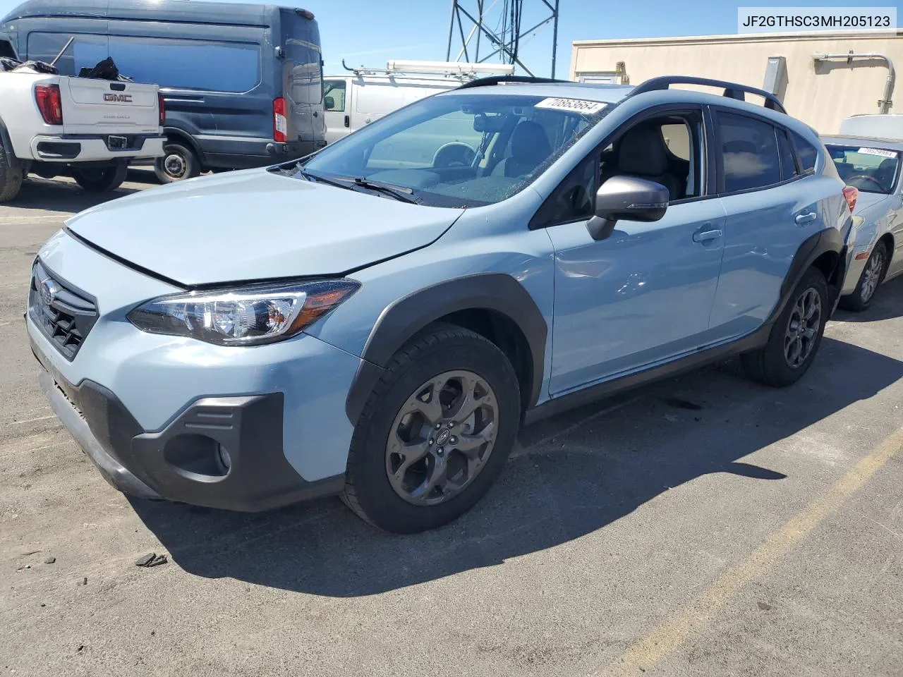 2021 Subaru Crosstrek Sport VIN: JF2GTHSC3MH205123 Lot: 70863664