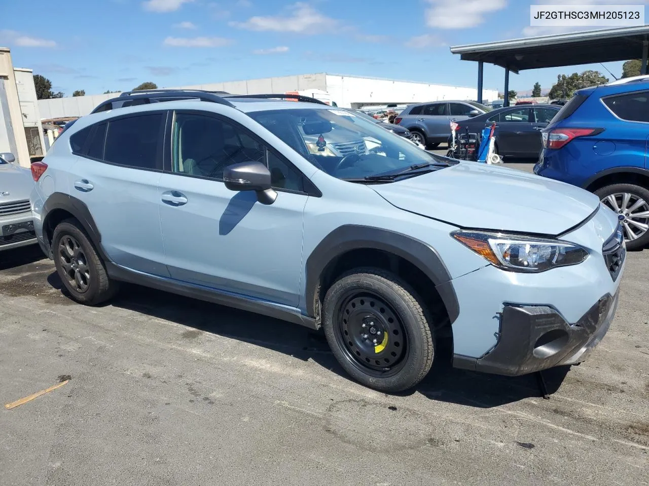 2021 Subaru Crosstrek Sport VIN: JF2GTHSC3MH205123 Lot: 70863664