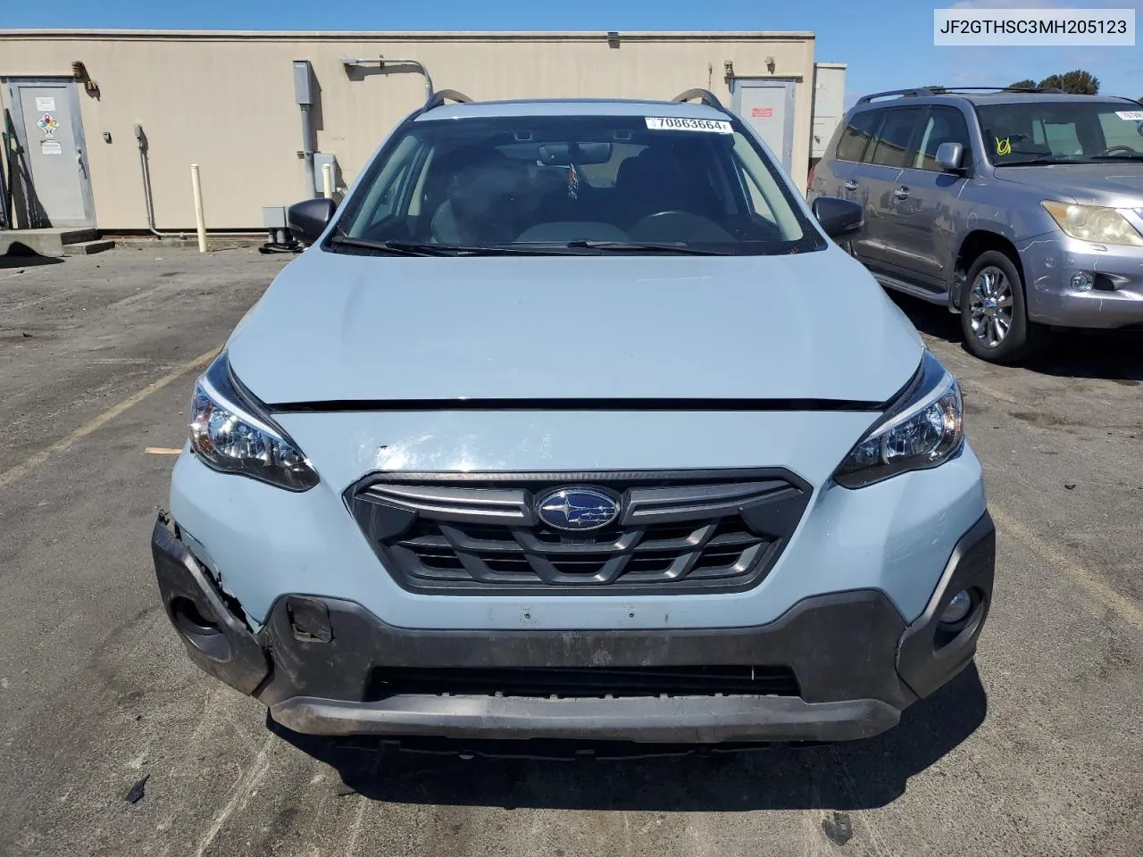 2021 Subaru Crosstrek Sport VIN: JF2GTHSC3MH205123 Lot: 70863664