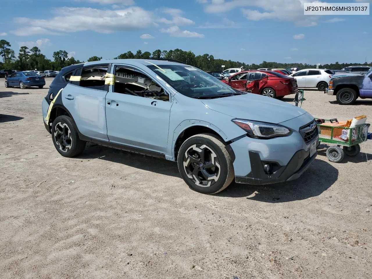 2021 Subaru Crosstrek Limited VIN: JF2GTHMC6MH310137 Lot: 72924354