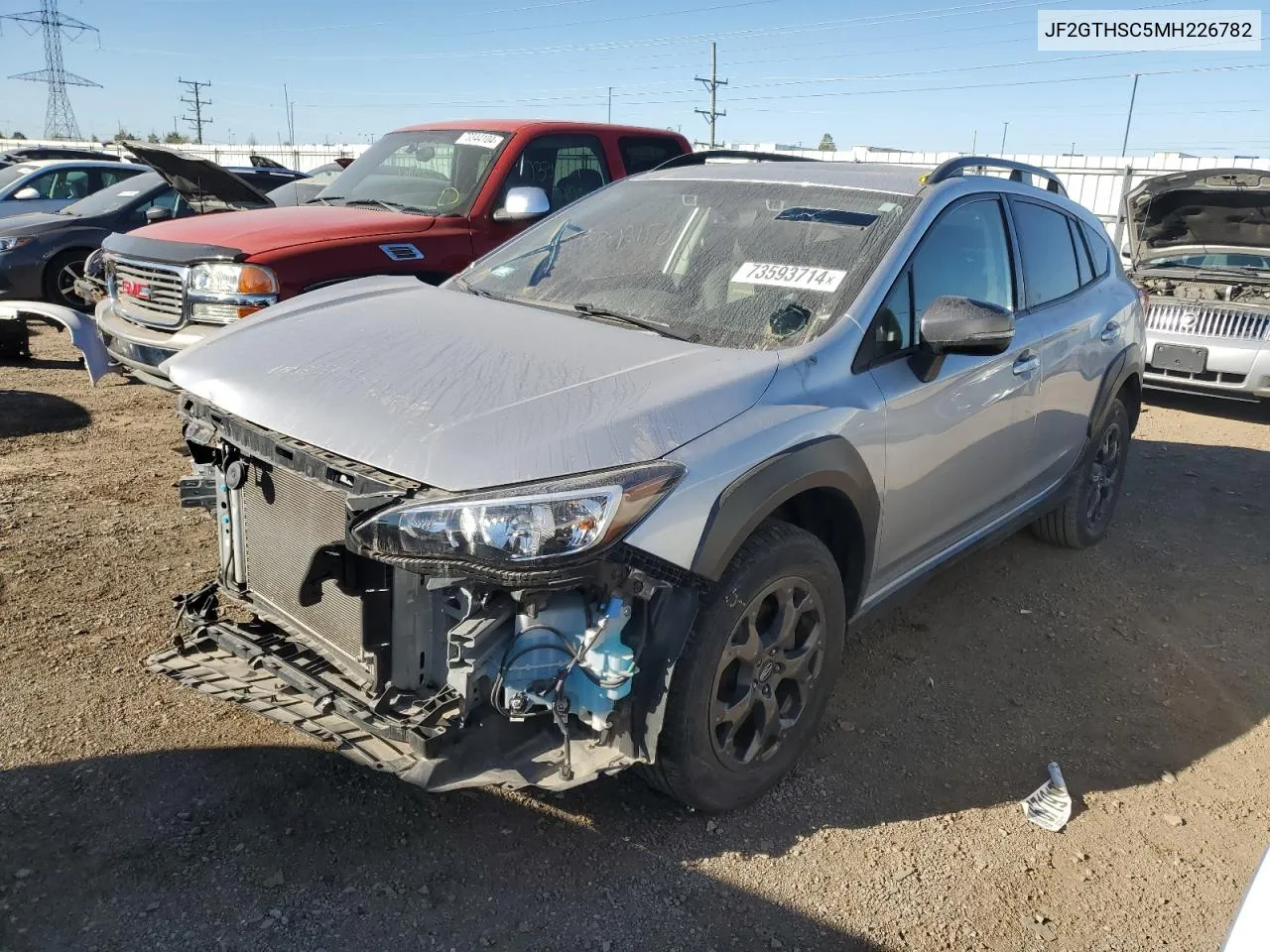 2021 Subaru Crosstrek Sport VIN: JF2GTHSC5MH226782 Lot: 73593714