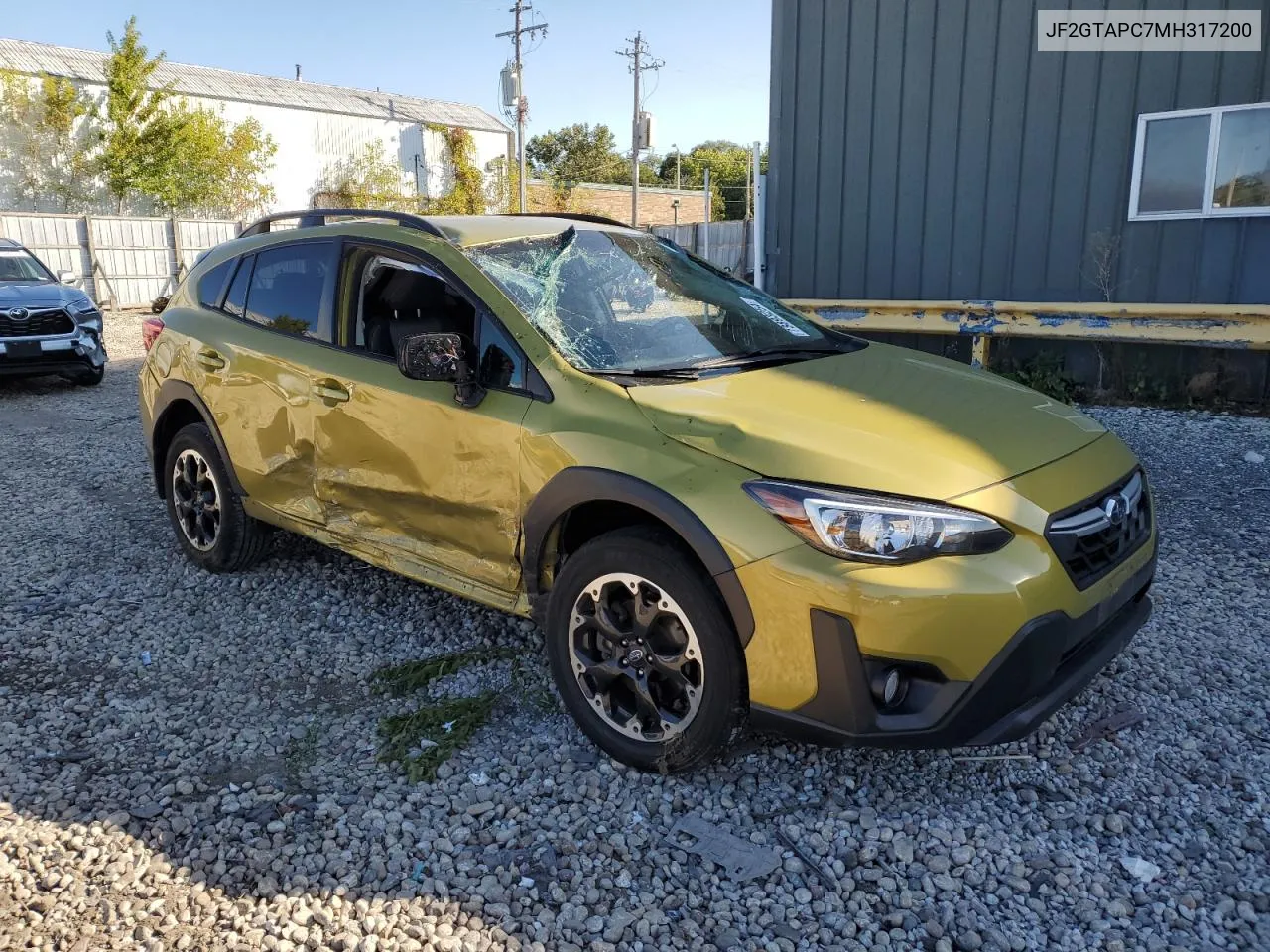 2021 Subaru Crosstrek Premium VIN: JF2GTAPC7MH317200 Lot: 73893254