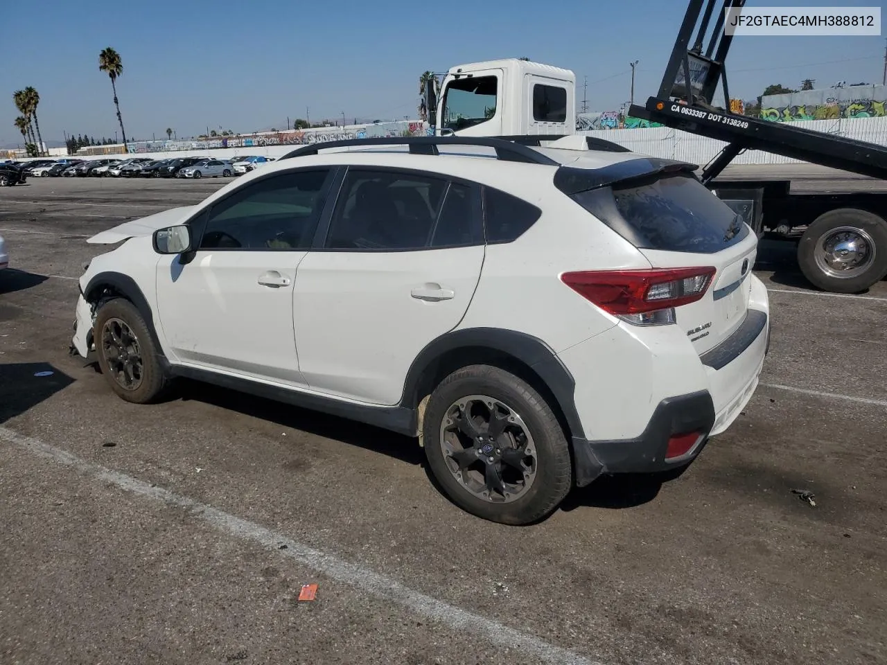 2021 Subaru Crosstrek Premium VIN: JF2GTAEC4MH388812 Lot: 74134894