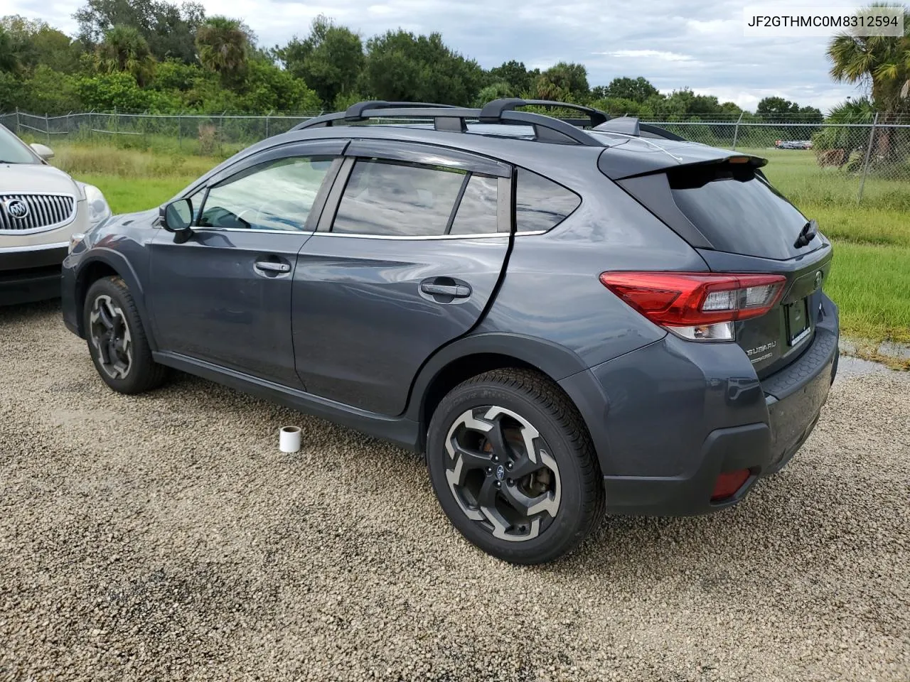 2021 Subaru Crosstrek Limited VIN: JF2GTHMC0M8312594 Lot: 74138234