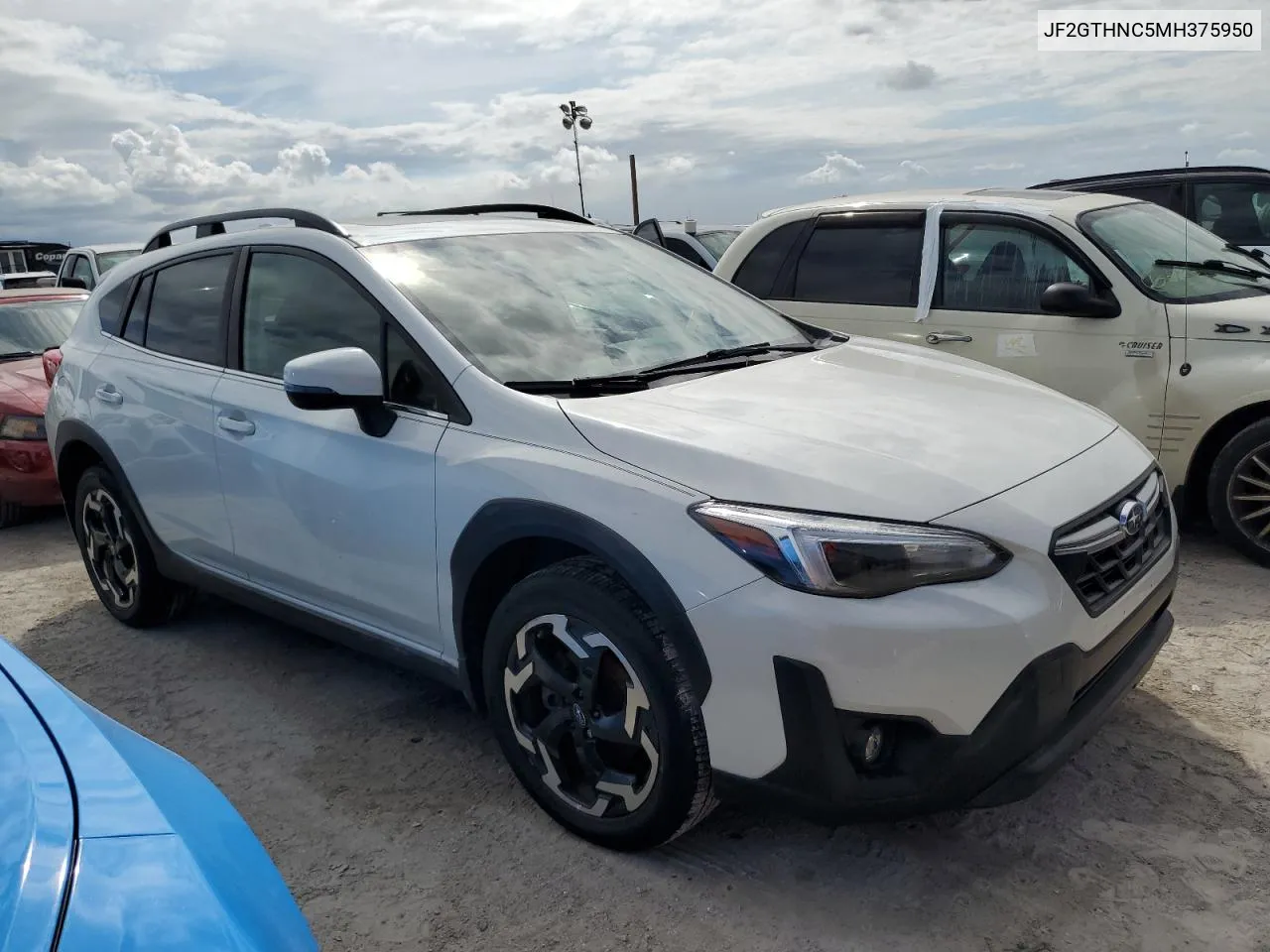 2021 Subaru Crosstrek Limited VIN: JF2GTHNC5MH375950 Lot: 74382964