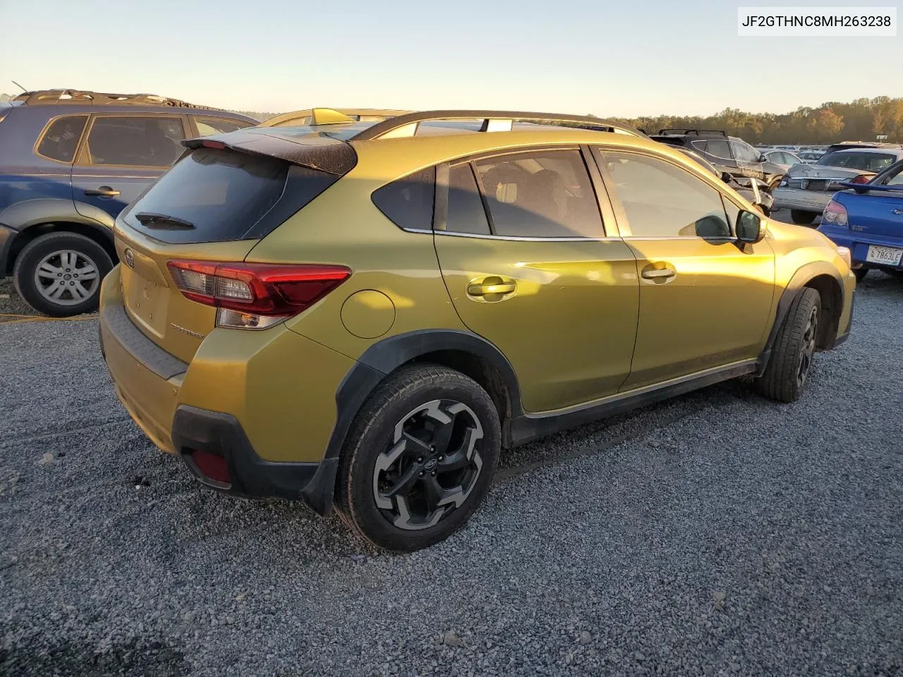 2021 Subaru Crosstrek Limited VIN: JF2GTHNC8MH263238 Lot: 75284024