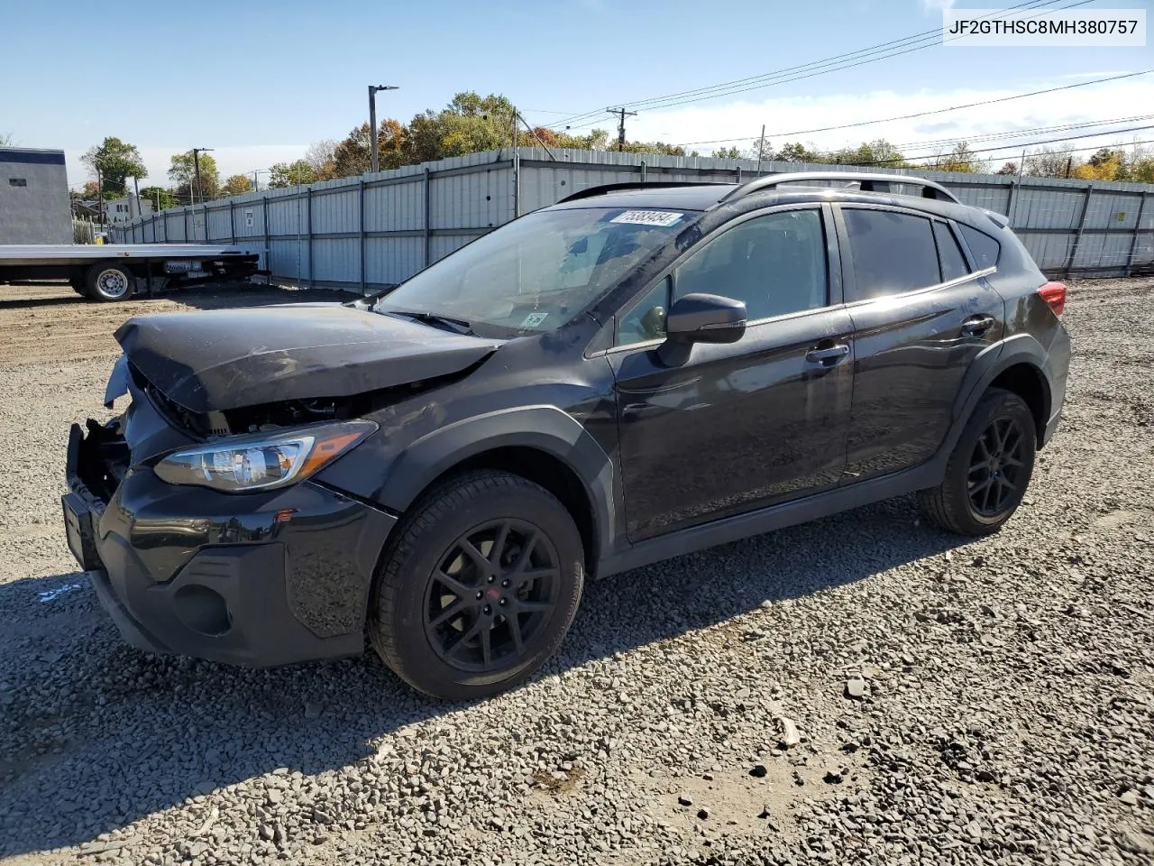 2021 Subaru Crosstrek Sport VIN: JF2GTHSC8MH380757 Lot: 75383454