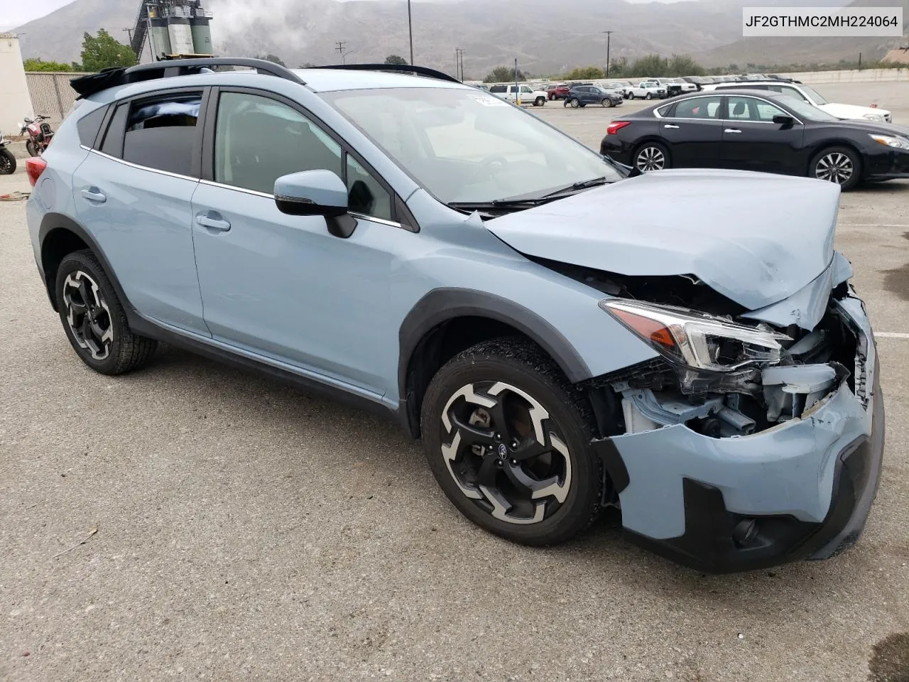 2021 Subaru Crosstrek Limited VIN: JF2GTHMC2MH224064 Lot: 75960544